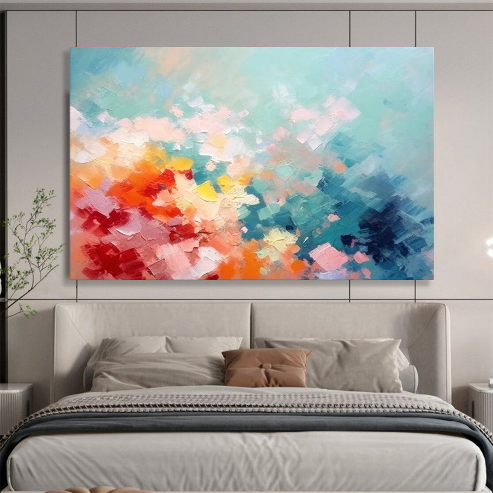 “Pastel Color Palette Abstract” Abstract Painting On Canvas DLZ058