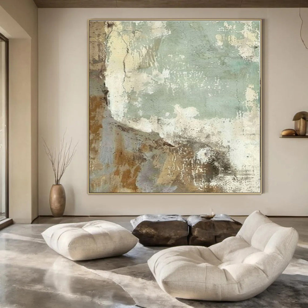 Earthy Textured Patina - Abstract Impasto Oil CT1267