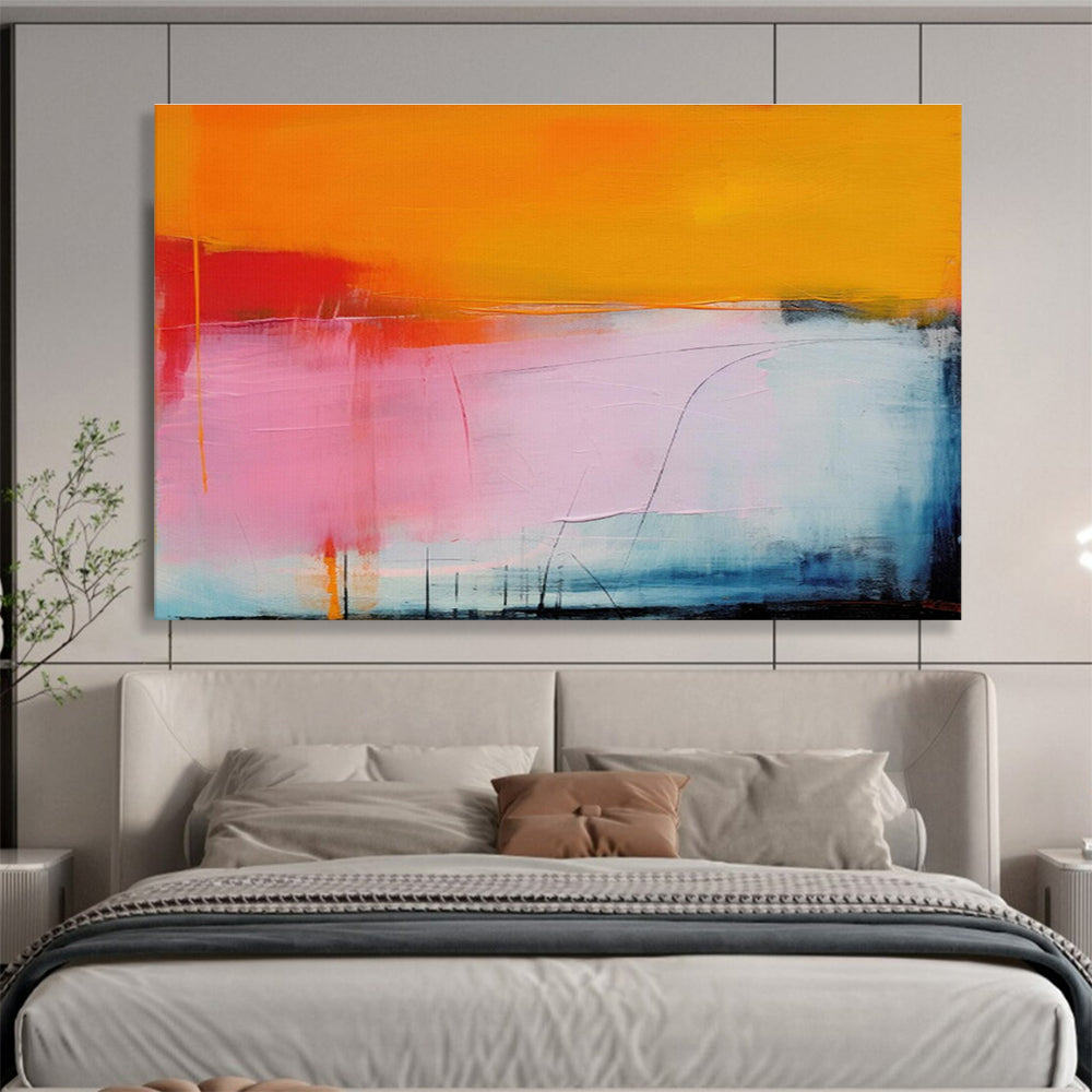 “Bold Color Horizons” Abstract Oil Painting On Canvas DKH499