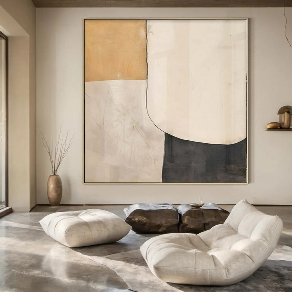 “Simple Shape Division” – Minimalist Abstract Art CT1050