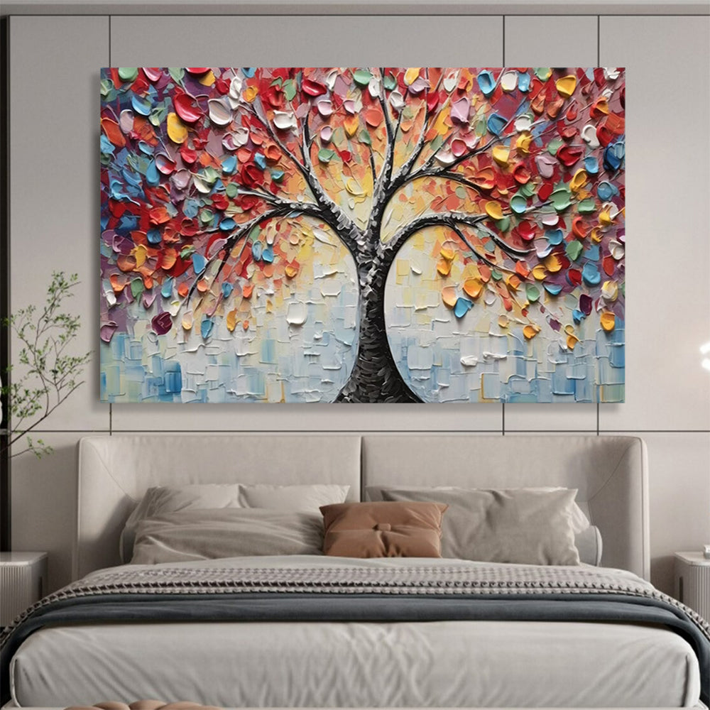 “Colorful Life Tree” 3D - textured Symbolic Painting On Canvas DLZ169