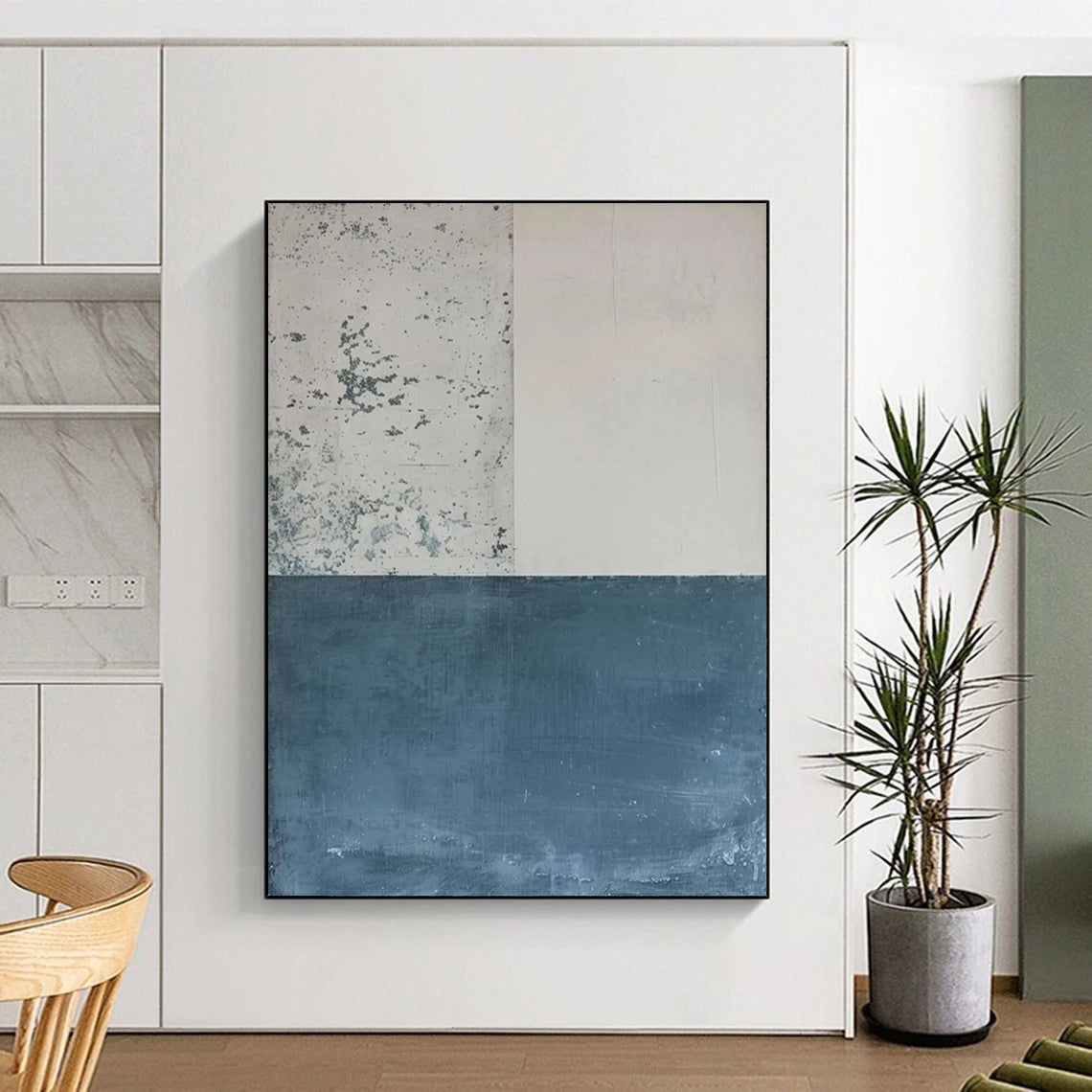 “Minimalist Color Block” - Minimalist Abstract Painting On Canvas DTP085