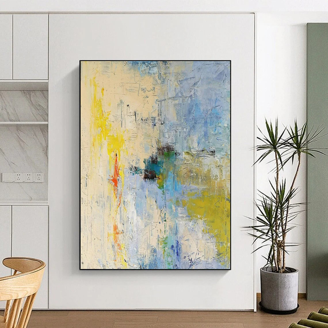 Colorful Abstract Chaos - Expressionist Abstract Painting On Canvas CT2275