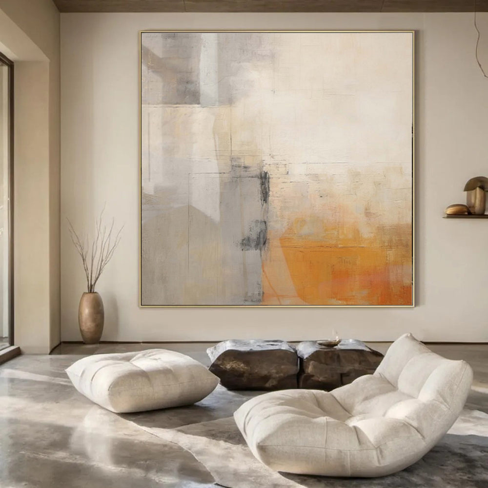 “Neutral Tones with Subtle Shifts” – Abstract Minimalist Painting CT1060