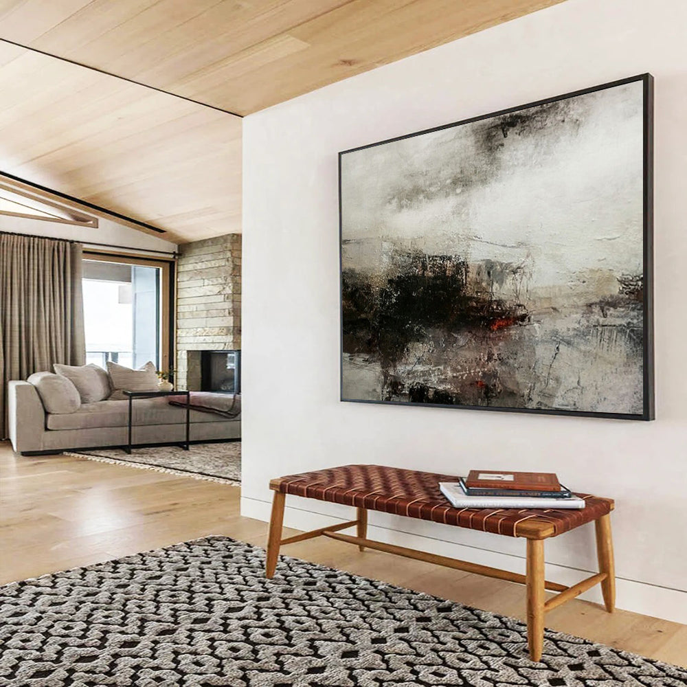 Monochromatic abstract landscape with soft, blended tones CT1676