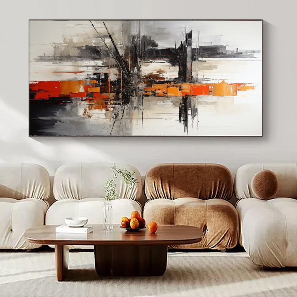 “Urban - Inspired Abstract Structure” Mixed - Media Art CT0177