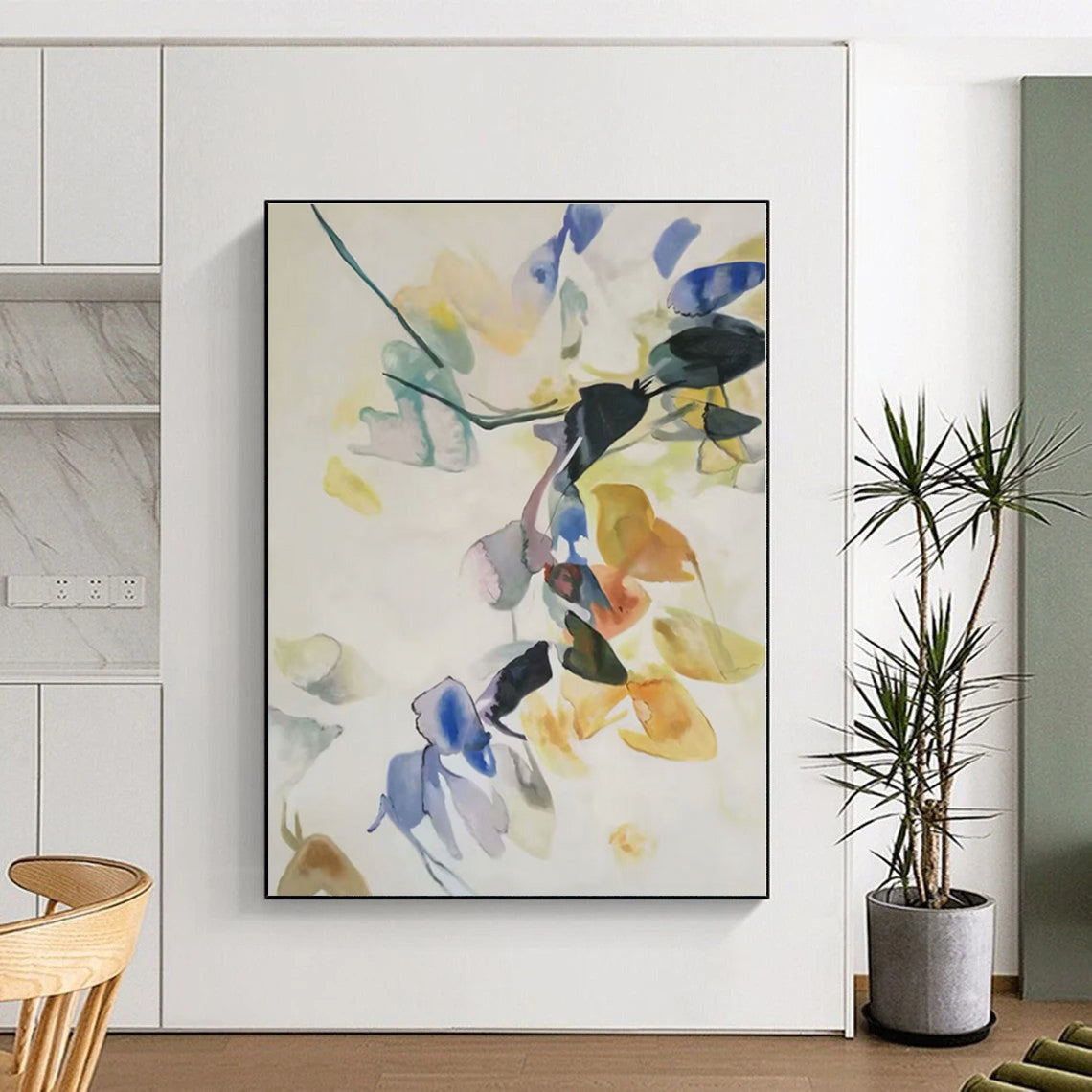 “Colorful Floral Watercolor” - Abstract Floral Art CT0455