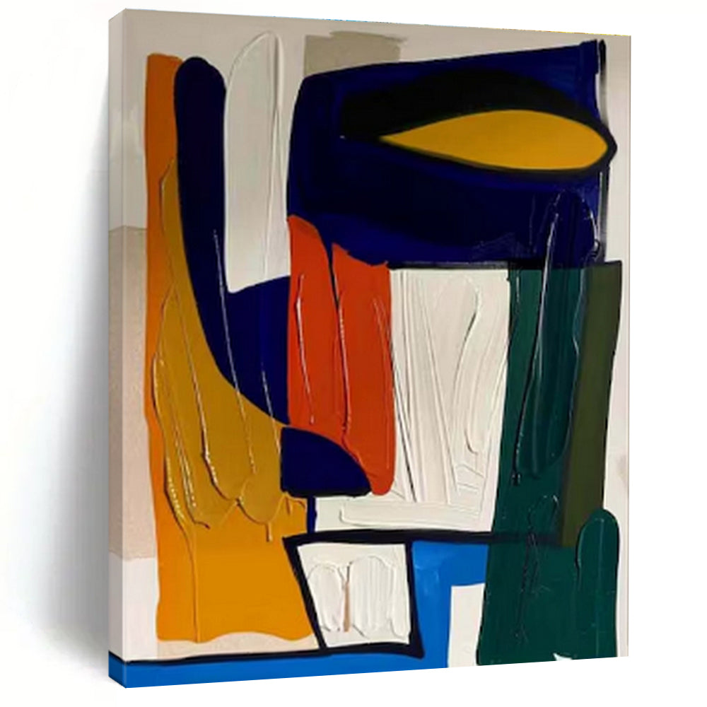 “Geometric Color Block Art”,Abstract Geometric Art CT0620