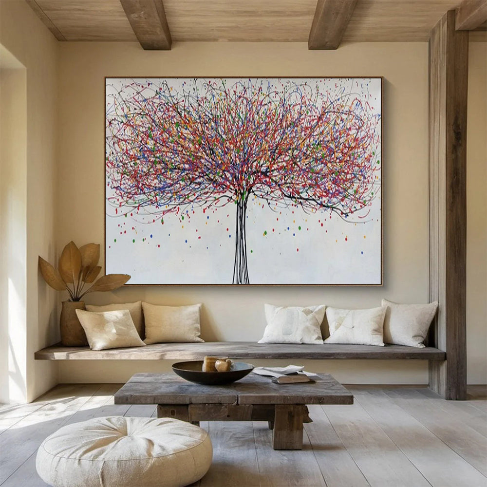 “Rainbow Canopy Tree” – Abstract Acrylic Painting CT1727