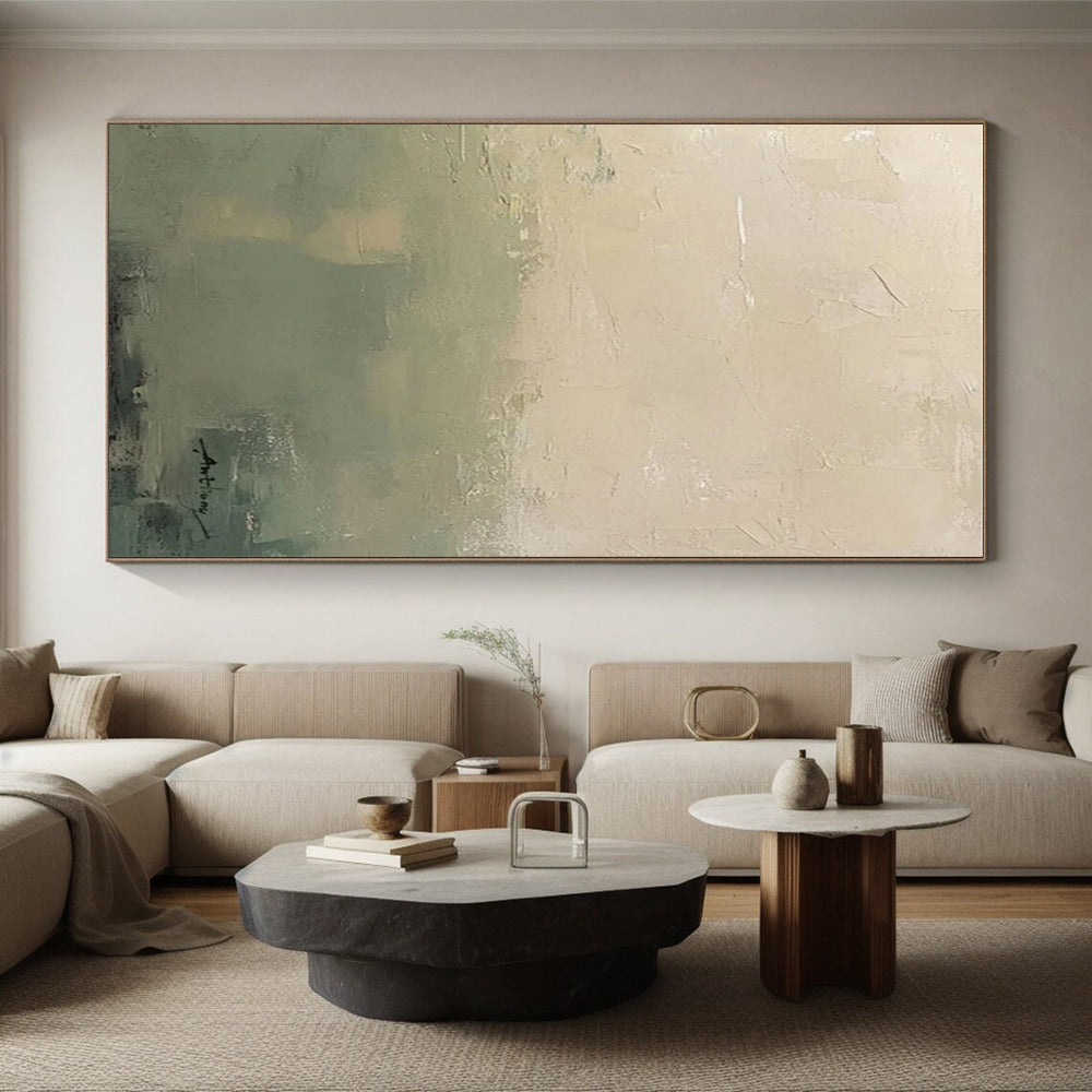 “Light Brown - Green Gradient Texture”,Abstract Textured Style CT0657
