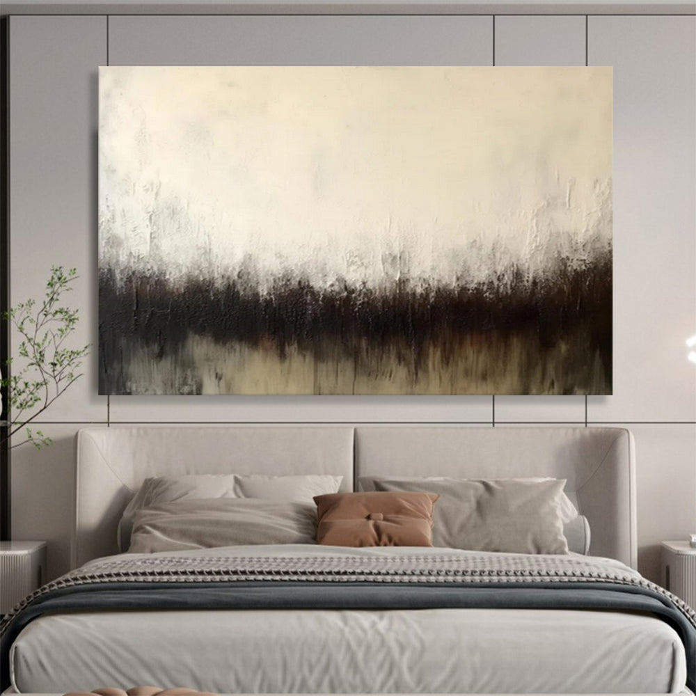 “White - Black Gradient Silhouette” – Abstract Acrylic Painting CT1724