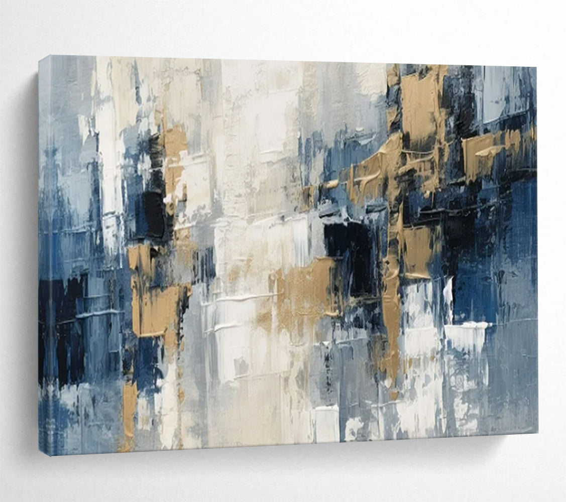 “Urban Abstract Fusion” – Abstract Cityscape Acrylic Painting CT1706