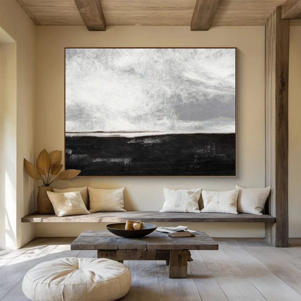 Monochromatic seascape with a dark horizon and light sky CT1666