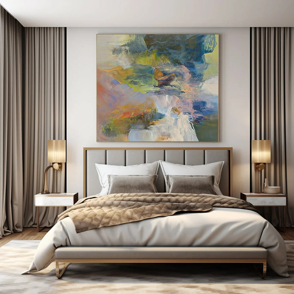 “Colorful Abstract Expression” Acrylic Painting CT0173