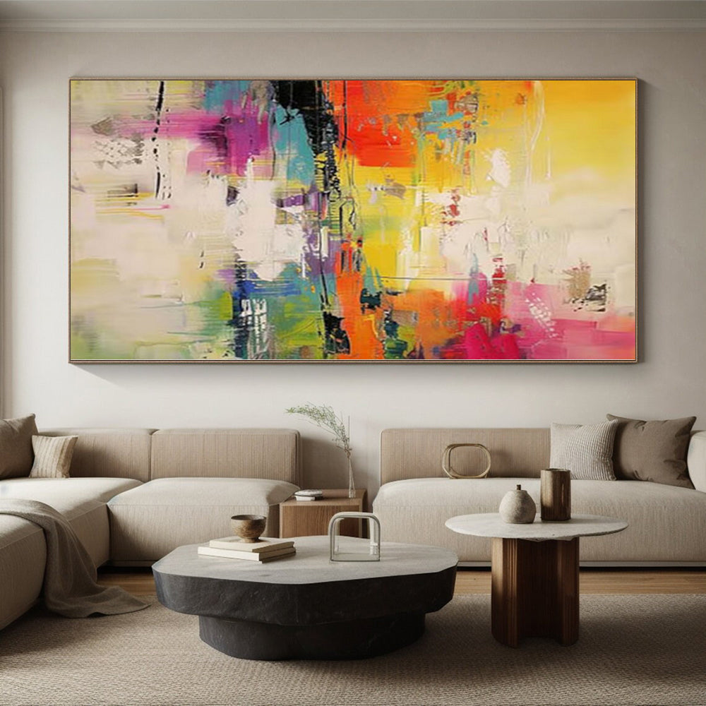 “Vibrant Abstract Landscape” Expressionistic Acrylic Art CT0235