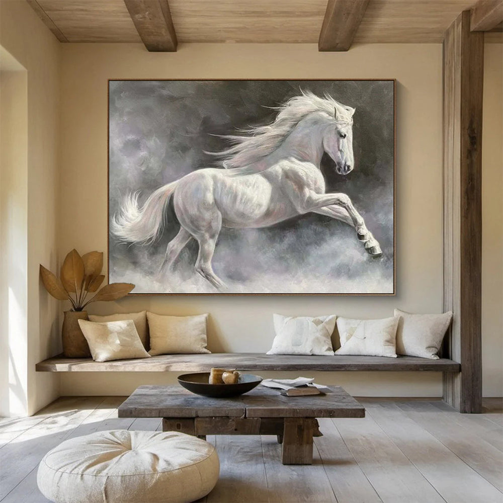 “Ghost Horse” – Surrealist Equine Oil Painting CT1744