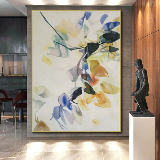 “Colorful Floral Watercolor” - Abstract Floral Art CT0455