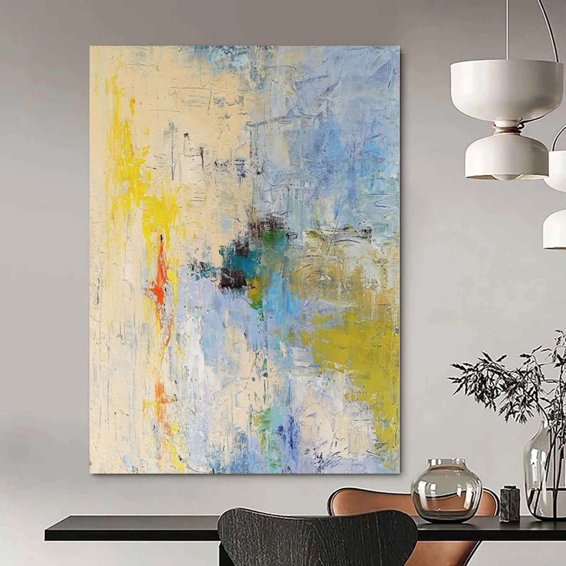 “Colorful Abstract Chaos” Expressionistic Acrylic Art CT0185