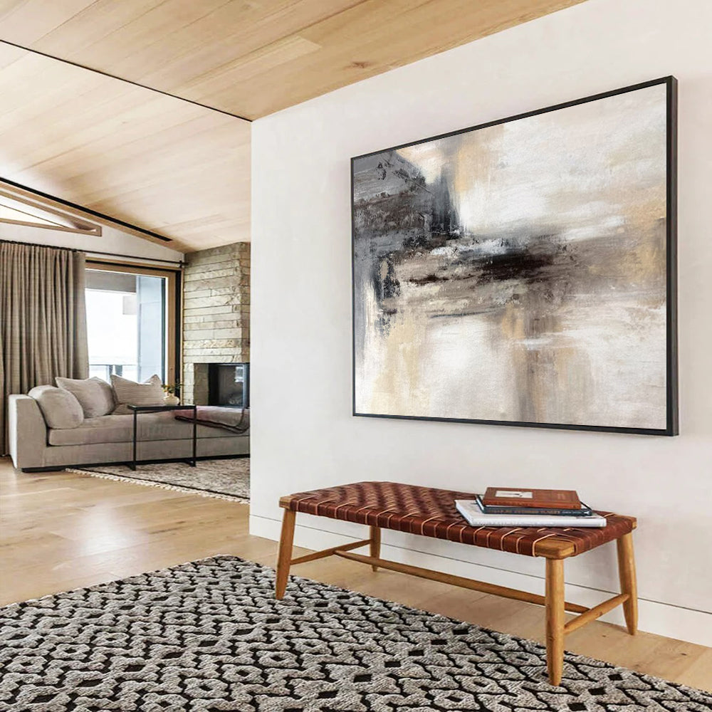 “Geometric Harmony” - Hues of white, gold, black, pink, and blue; geometric shapes combined with softly balanced colors CT1533