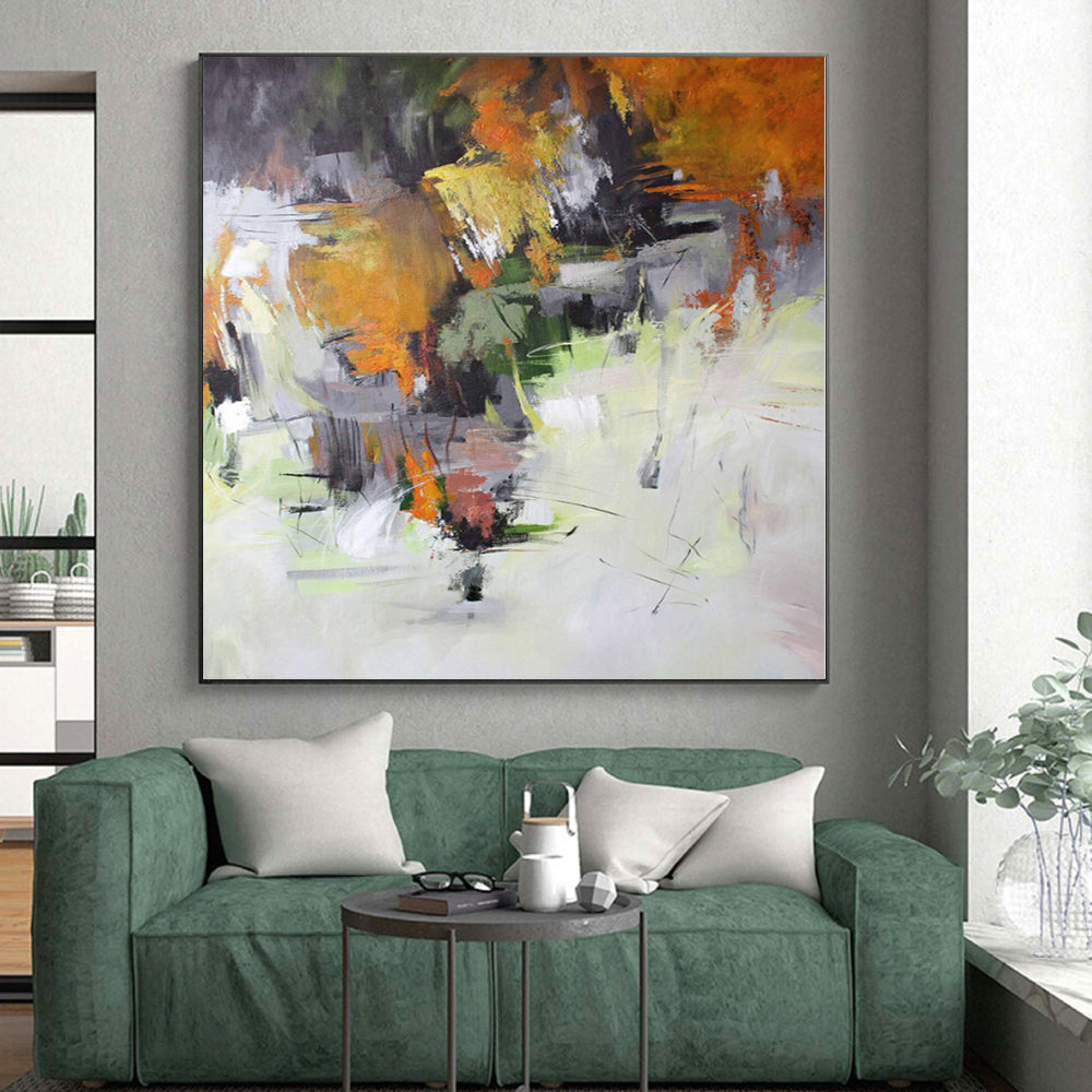 “Colorful Abstract Autumn” Abstract Acrylic Art CT0261