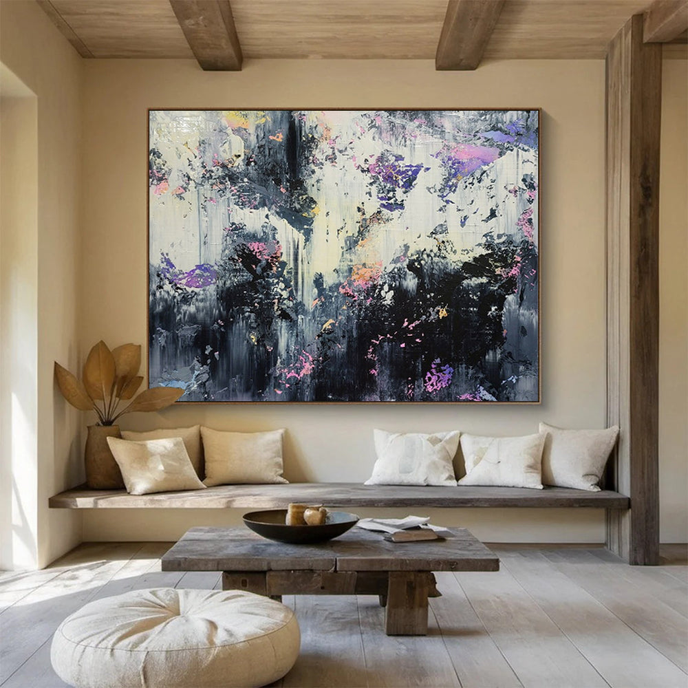 “Moody Abstract Forest” – Expressionistic Nature Acrylic Painting CT1752