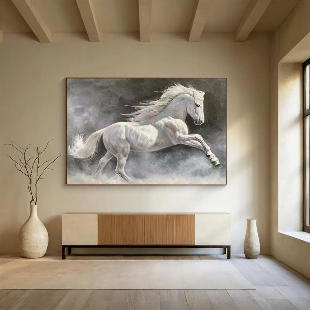 “Ghost Horse” – Surrealist Equine Oil Painting CT1744