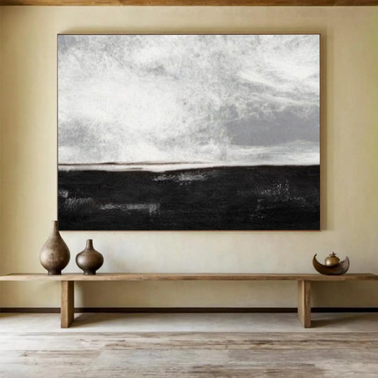 Monochromatic seascape with a dark horizon and light sky CT1666