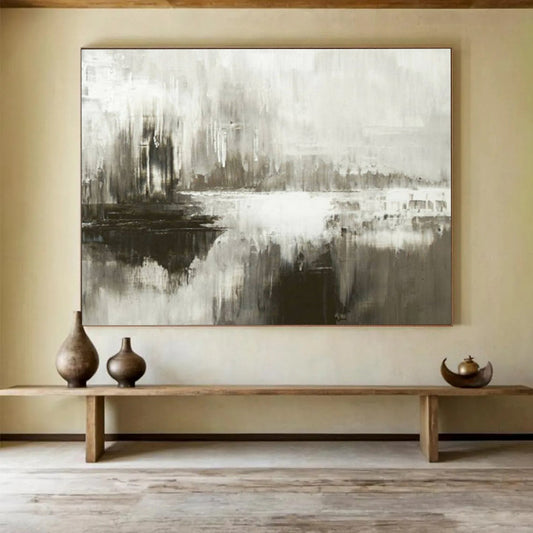Monochromatic abstract landscape with a reflective quality CT1672