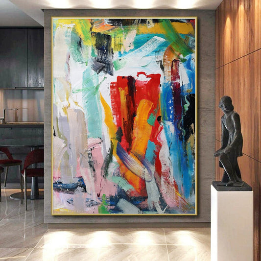 “Colorful Urban Abstraction” - Abstract Expressionist Art CT0473