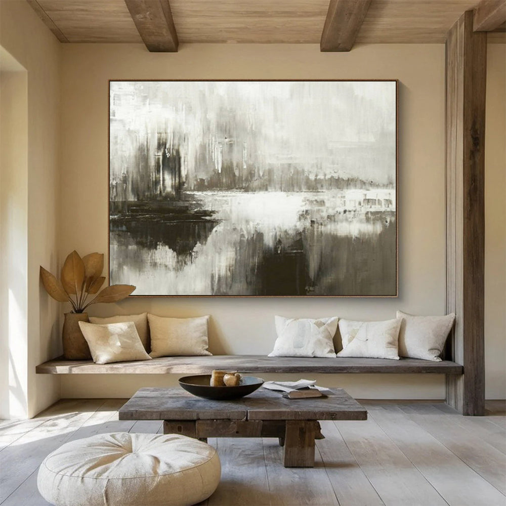 Monochromatic abstract landscape with a reflective quality CT1672