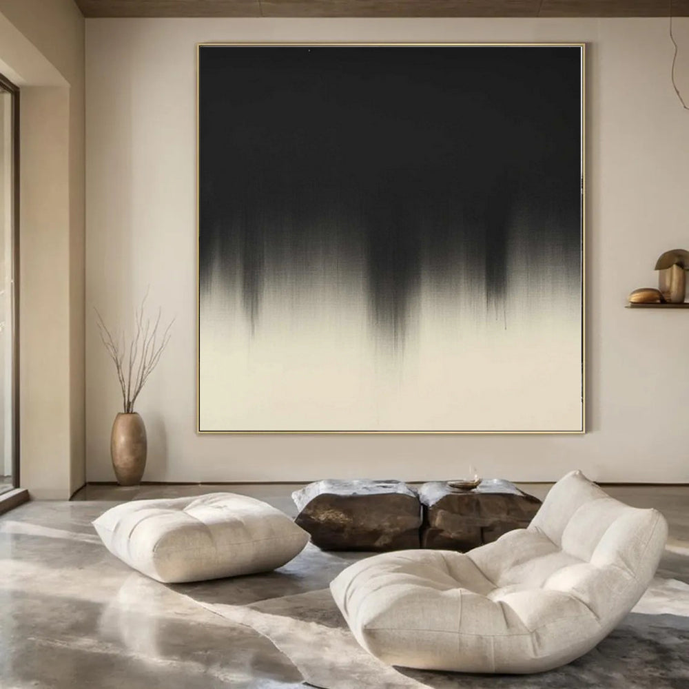 “Black - White Gradient” Ink Wash Art CT0156