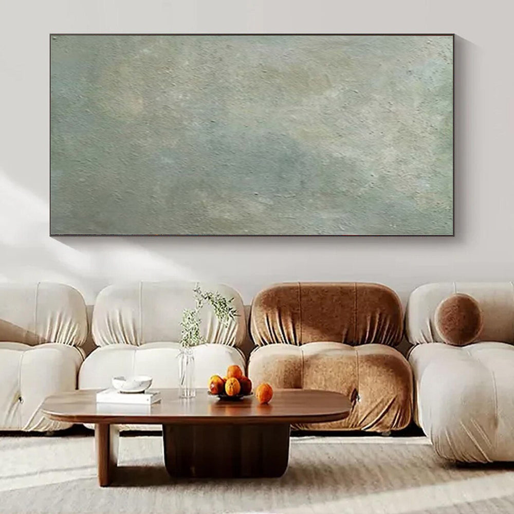 “Subtle Green Textured Forest Floor” Acrylic Painting CT0142