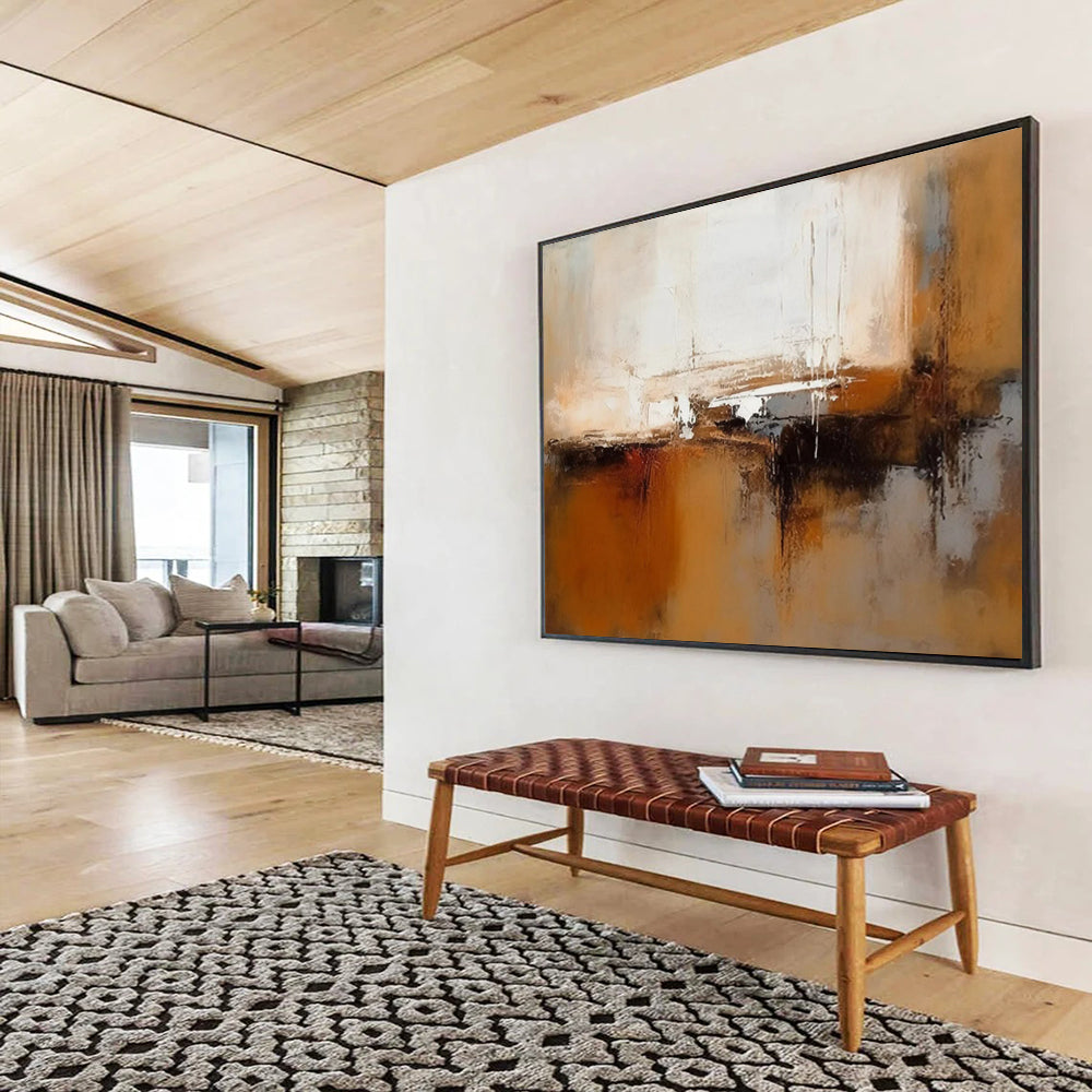 “Soft Abstraction” - Muted whites, browns, grays; blended, fluid forms CT1506