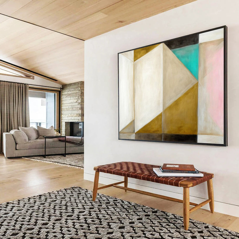 “Golden Ripples” - Shades of gold; textured, curving lines like rippling waves CT1534