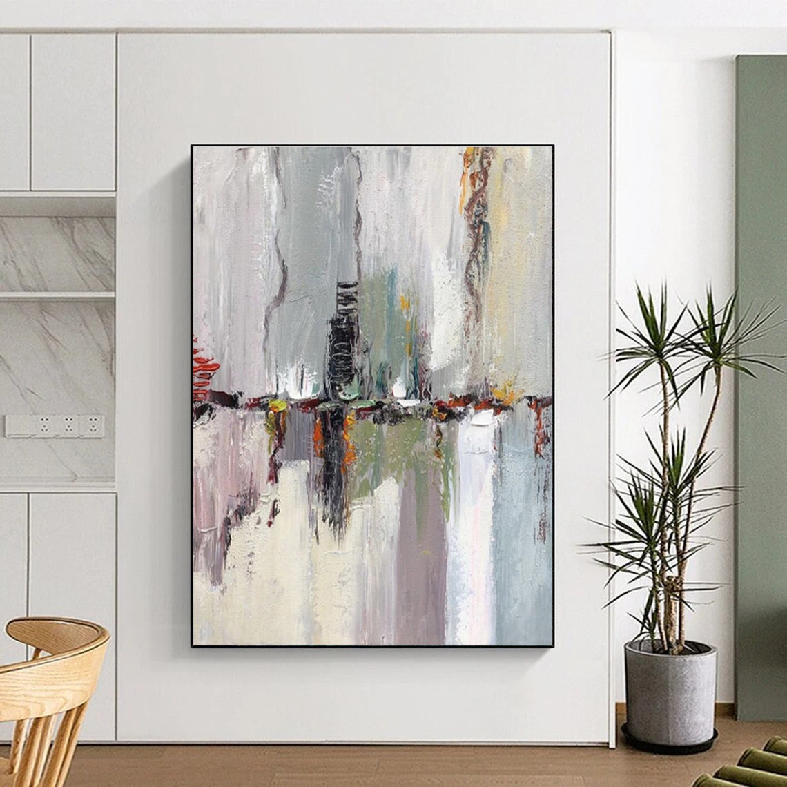 “Colorful Abstract Reflection Scene” - Abstract Expressionist Landscape CT0411