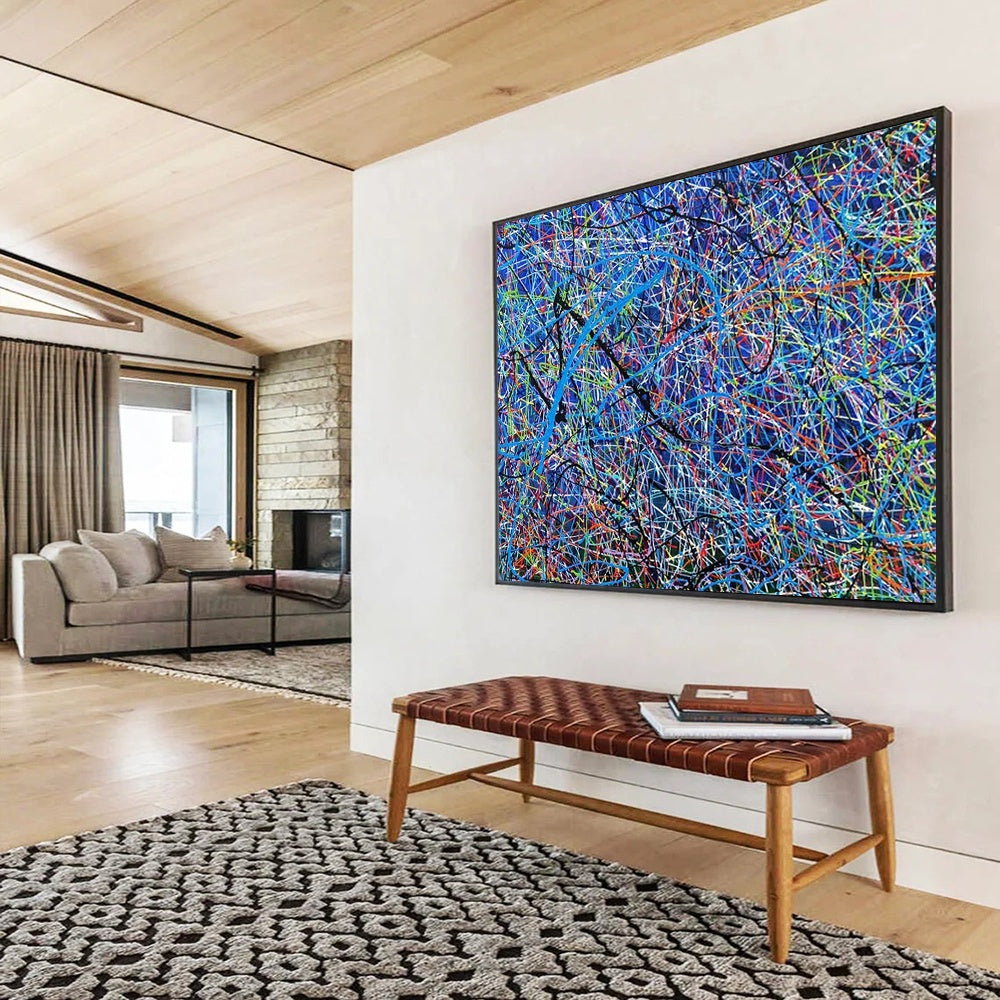 “Colorful Web of Dreams” – Abstract Acrylic Painting CT1726