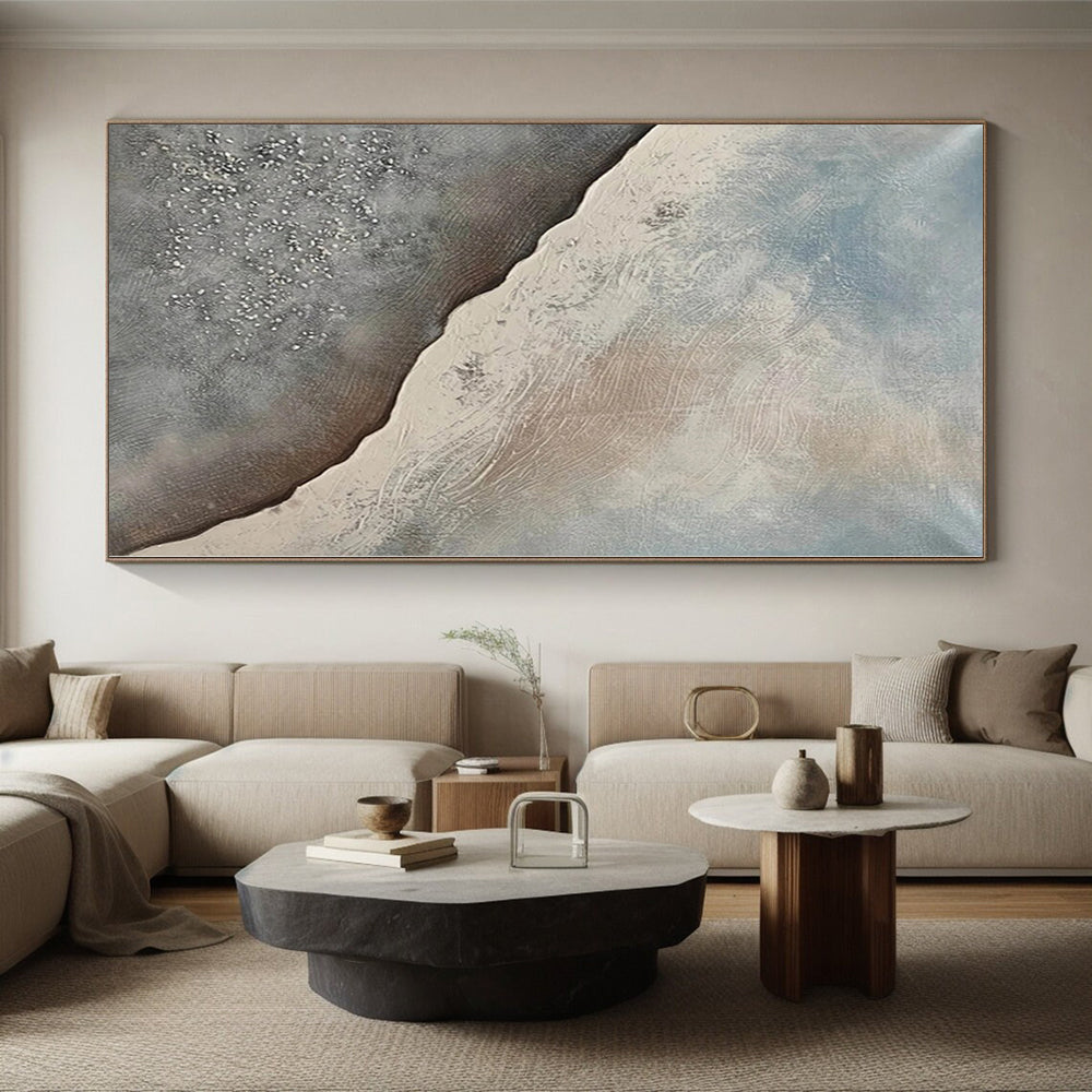 “Moody Black - Gold Textures” Abstract Acrylic Art CT0323
