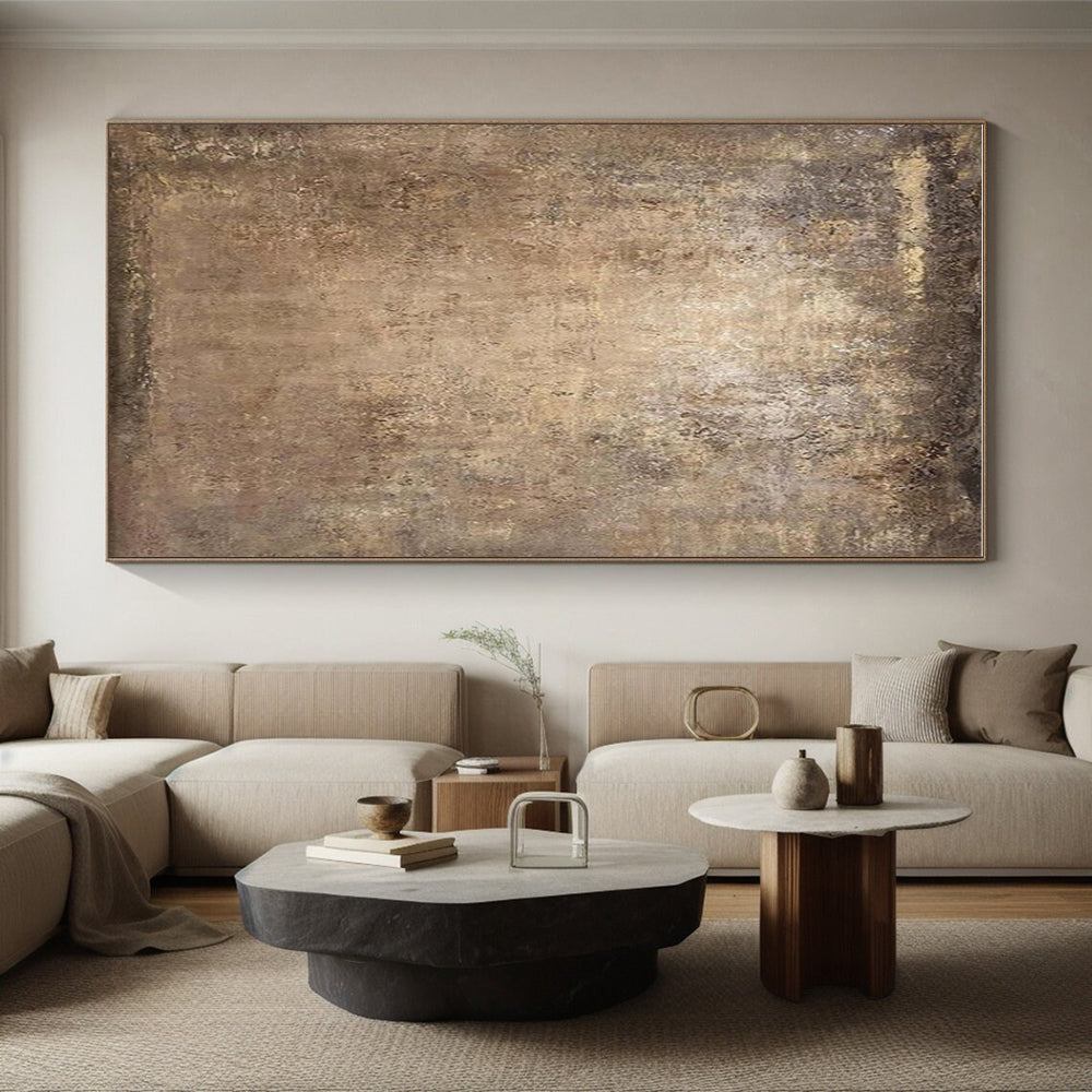 “Brown Textured Neutral”,Abstract Textured Art CT0632