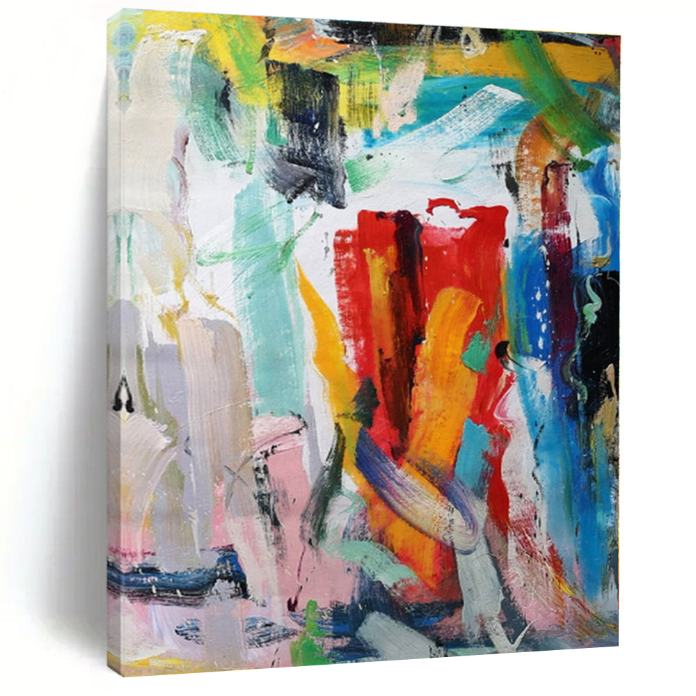 “Colorful Urban Abstraction” - Abstract Expressionist Art CT0473