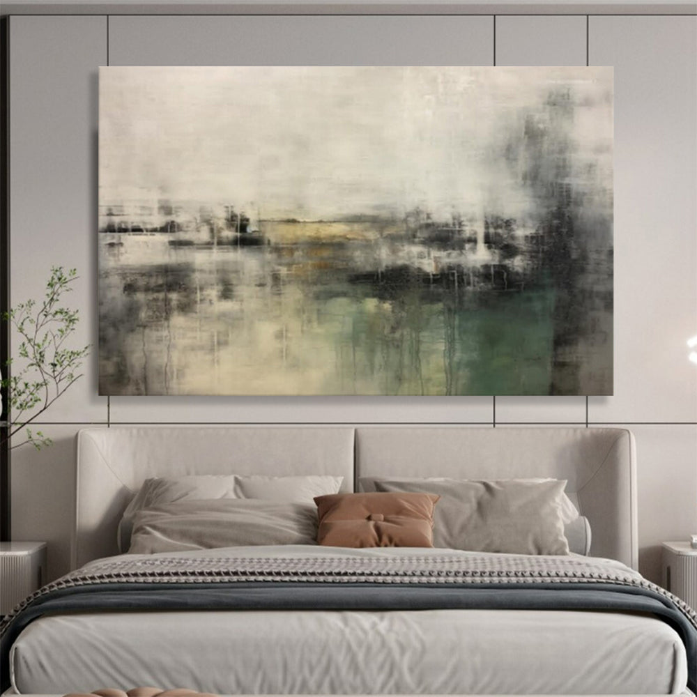 “Muted Tones Abstract Landscape” – Abstract Acrylic Painting CT1722