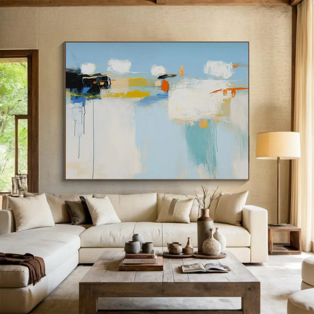 “Colorful Abstract Composition” – Abstract Expressionist Acrylic Painting CT1757