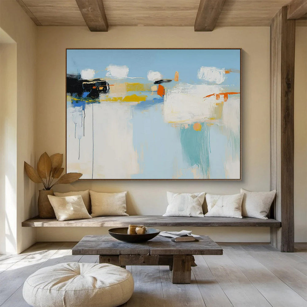 “Colorful Abstract Composition” – Abstract Expressionist Acrylic Painting CT1757