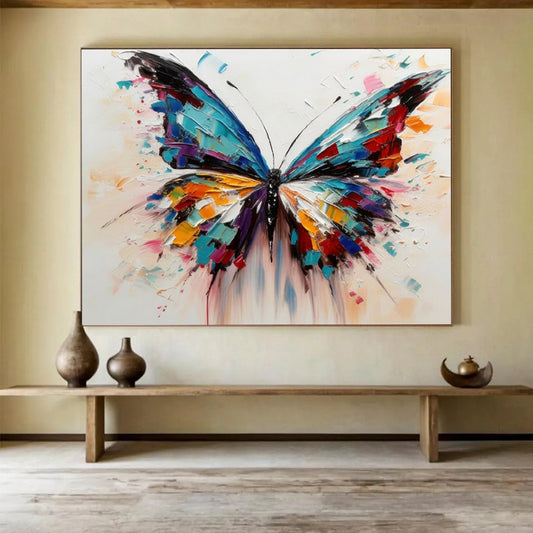 “Colorful Butterfly” - A 3D - like butterfly with vibrant color blocks CT1642