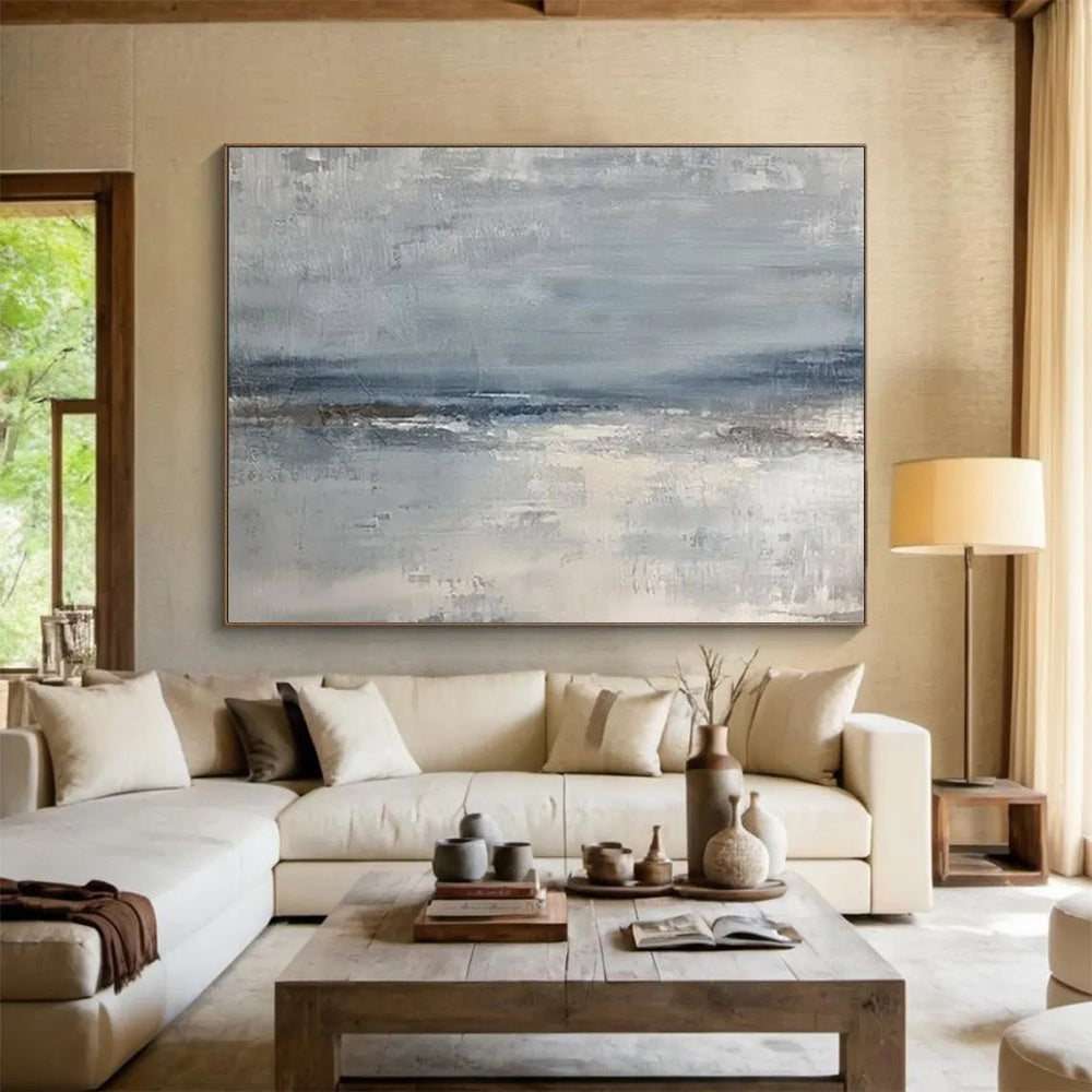 “Gray Sea Haze” - Gray, blue; soft, indistinct coastal scene CT1578