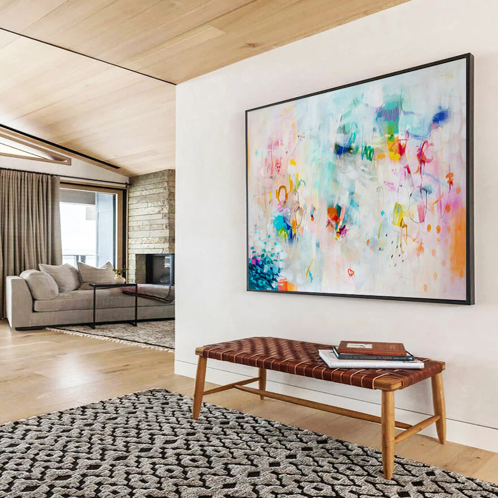“Dreamy Doodles” - Soft pastels, pops of color; light, flowing abstract marks CT1501