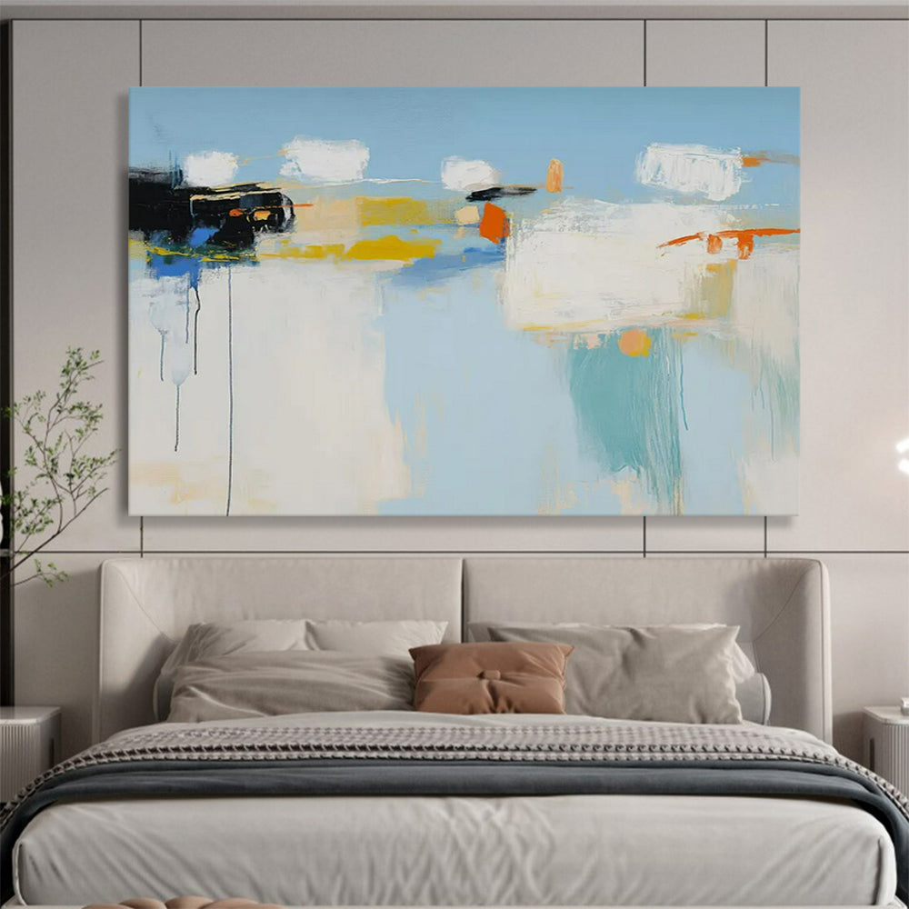 “Colorful Abstract Composition” – Abstract Expressionist Acrylic Painting CT1757