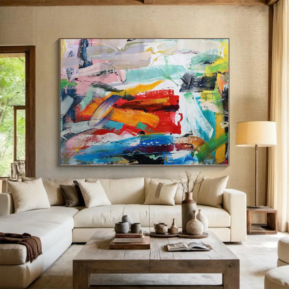 “Colorful Urban Abstraction” - Abstract Expressionist Art CT0473