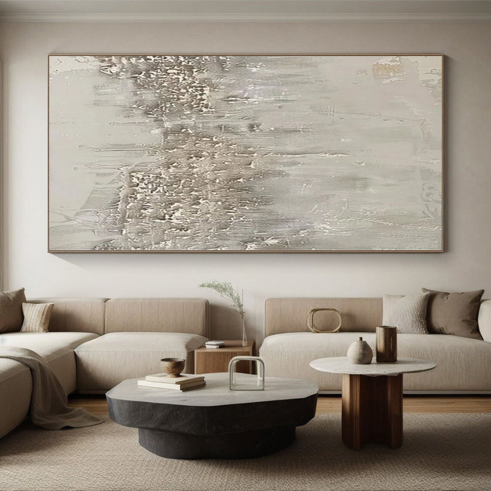 “Textured Gray Layers” Abstract Acrylic Art CT0270