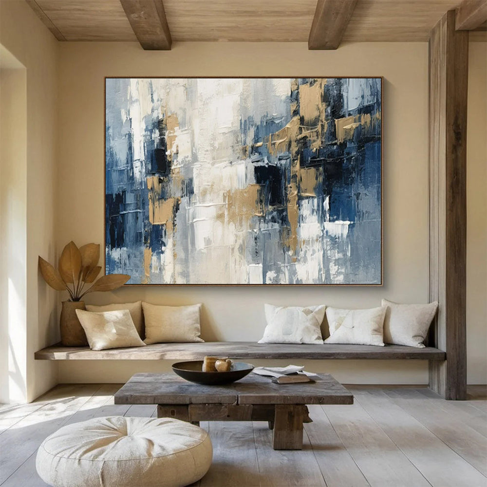 “Urban Abstract Fusion” – Abstract Cityscape Acrylic Painting CT1706