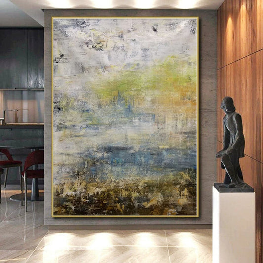 “Mixed Tones Abstract Landscape”,Impressionistic Abstract Painting CT0379